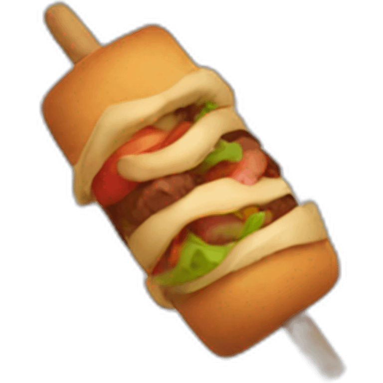 Running Kebab emoji