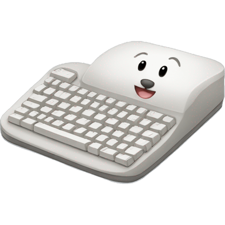 Keyboard and mouse emoji