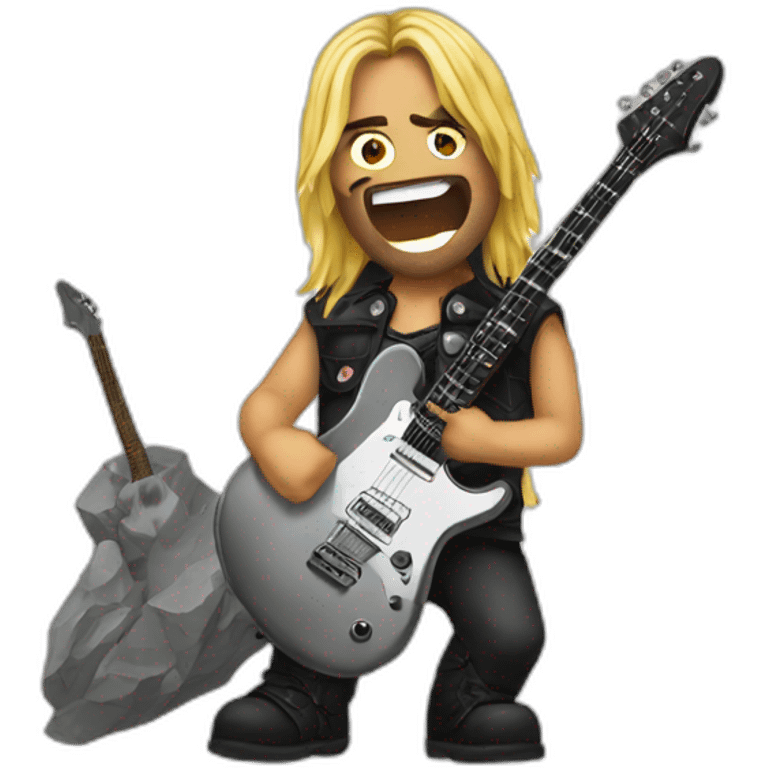 Rock metal emoji