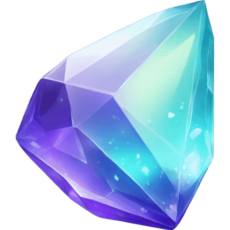 Shiny sparkly glass crystal gem shard emoji