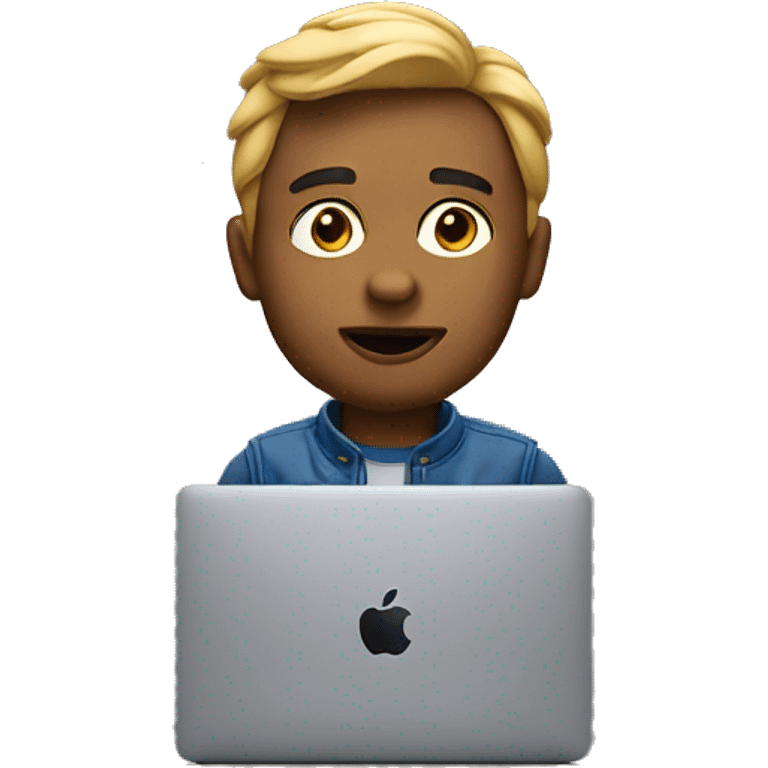 Memoji envent wwdc man with action macbook emoji