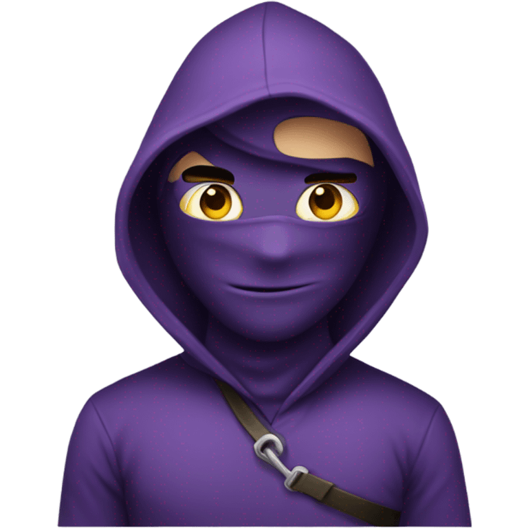 Burglar  in a purple shirt  emoji