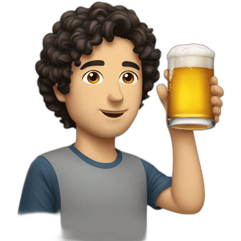 jesse klaver drinking beer emoji