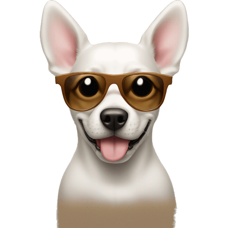 dog wearing sunglasses emoji