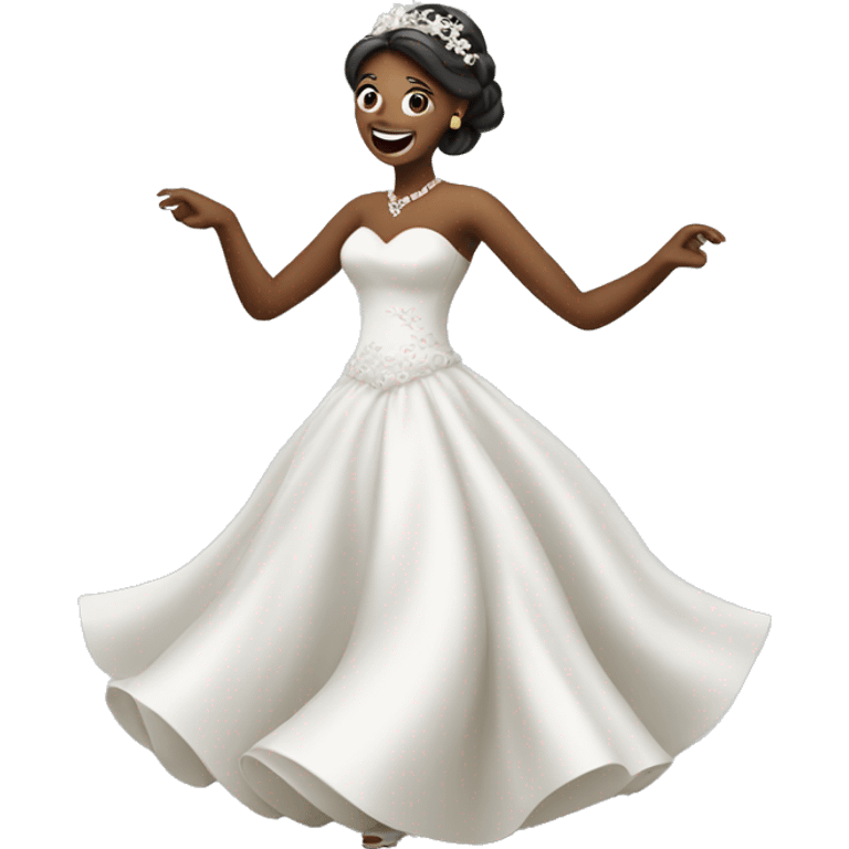 Bride dancing emoji