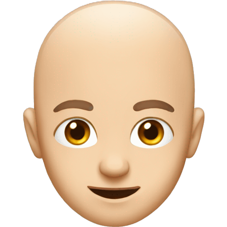 Shiny bald  emoji