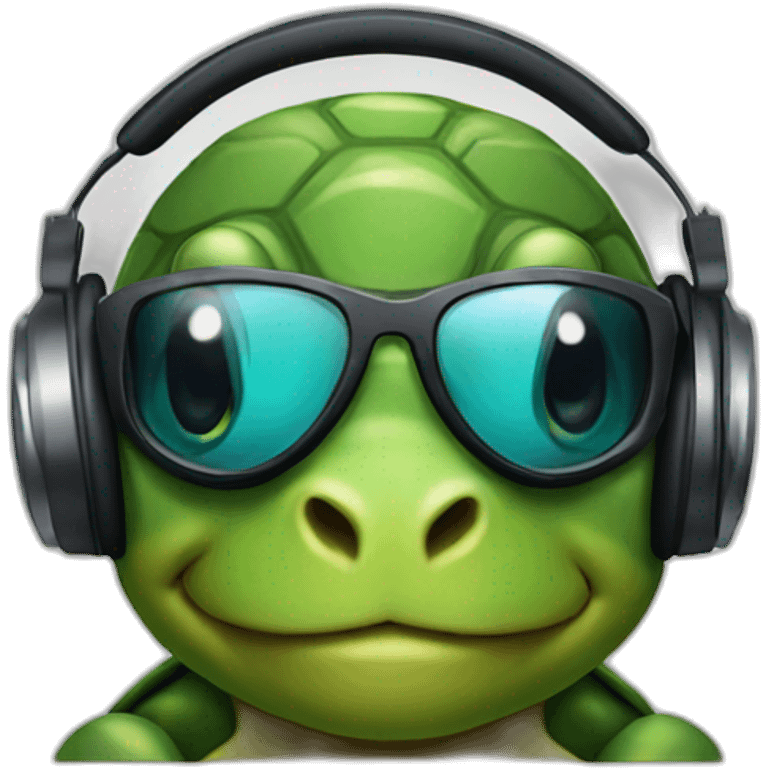 Dj turtle emoji