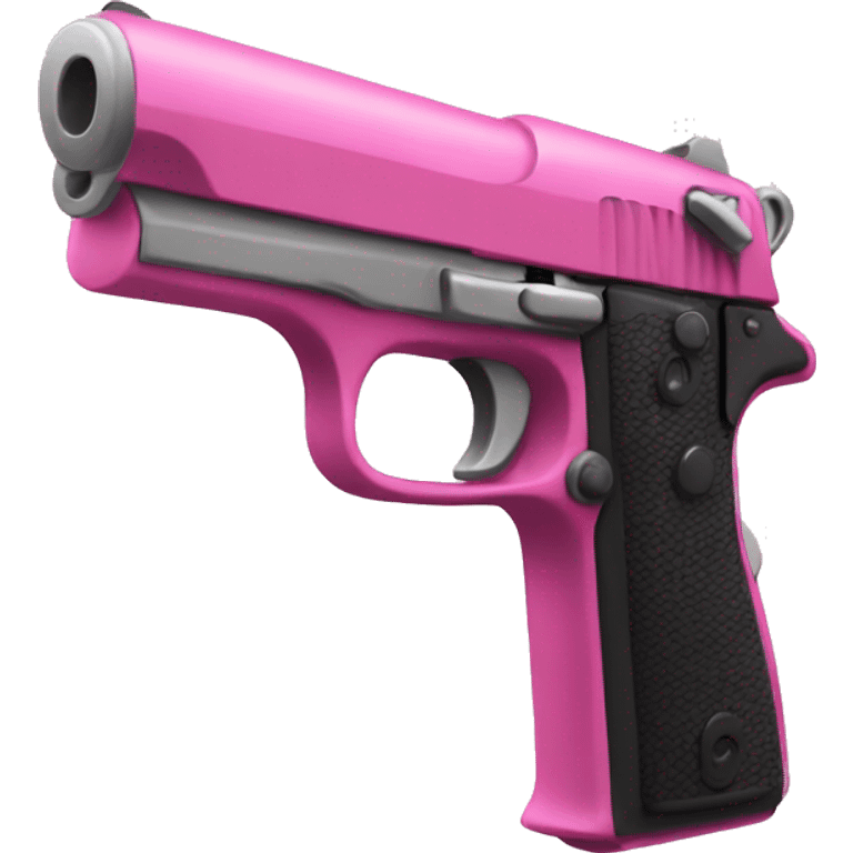 Pink pistol emoji