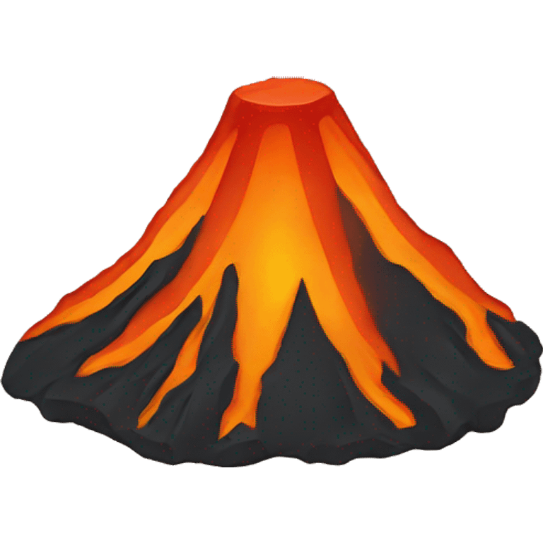 volcano round emoji