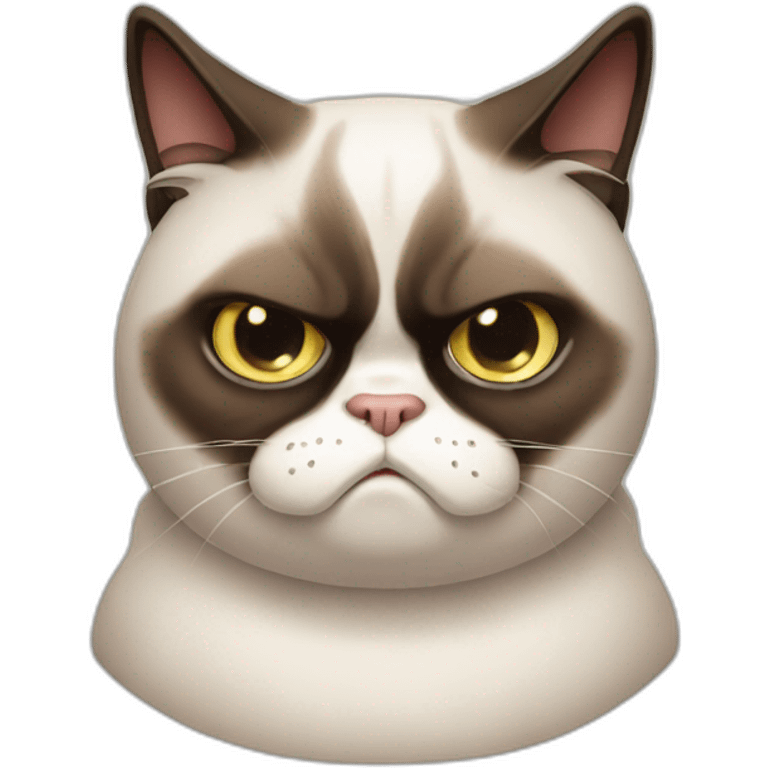 Grumpy cat emoji