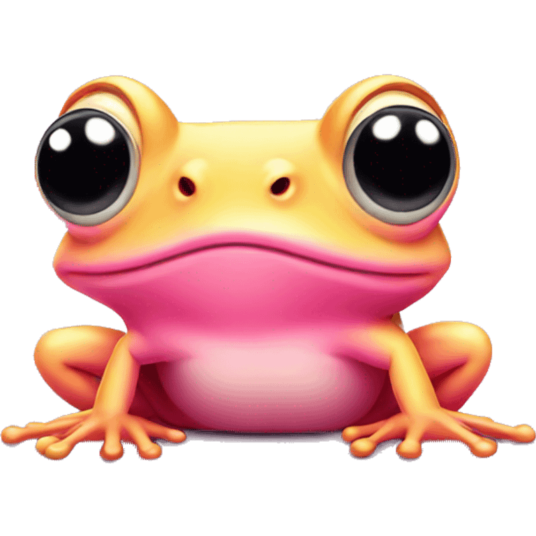 Pink frog  emoji