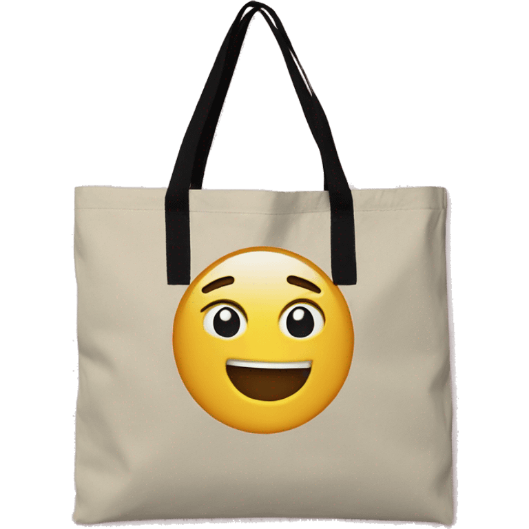 Canvas tote bag emoji