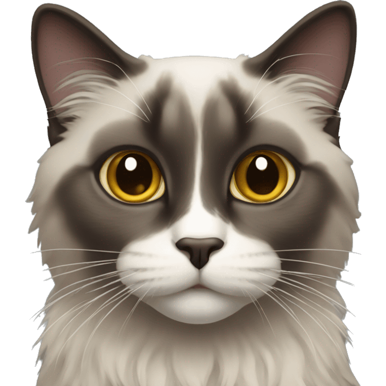 dark ragdoll cat emoji