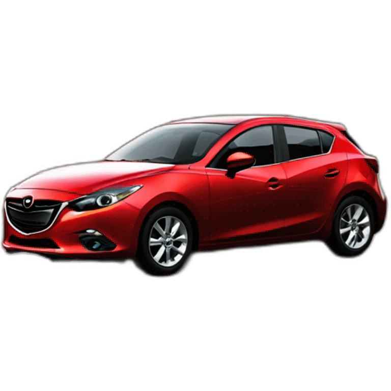 2014 mazda3 hatch red emoji