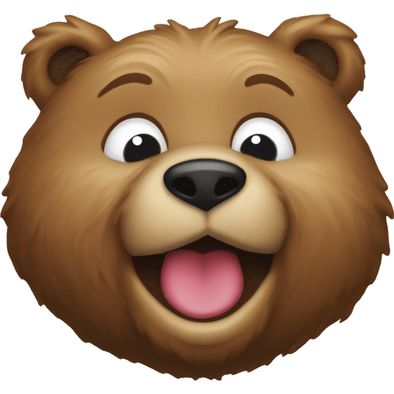 Kiss bear emoji