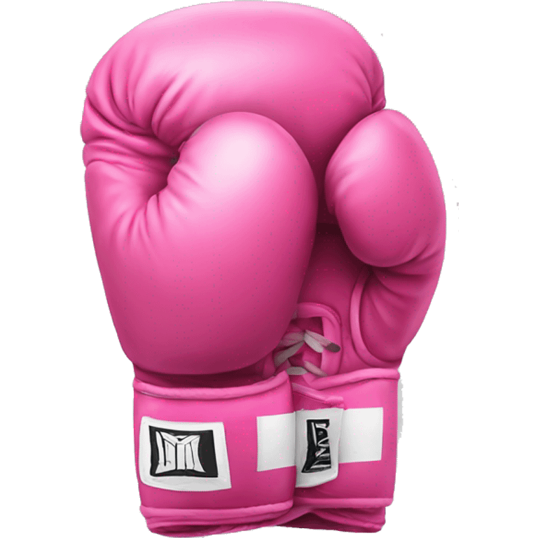 pink boxing gloves emoji