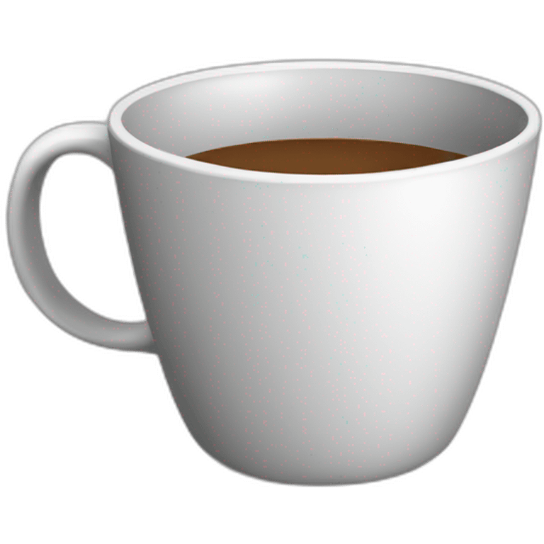 black outlined cup 2D emoji