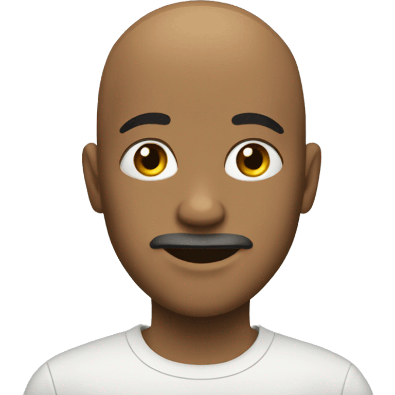 bald teenager with little facial hair emoji