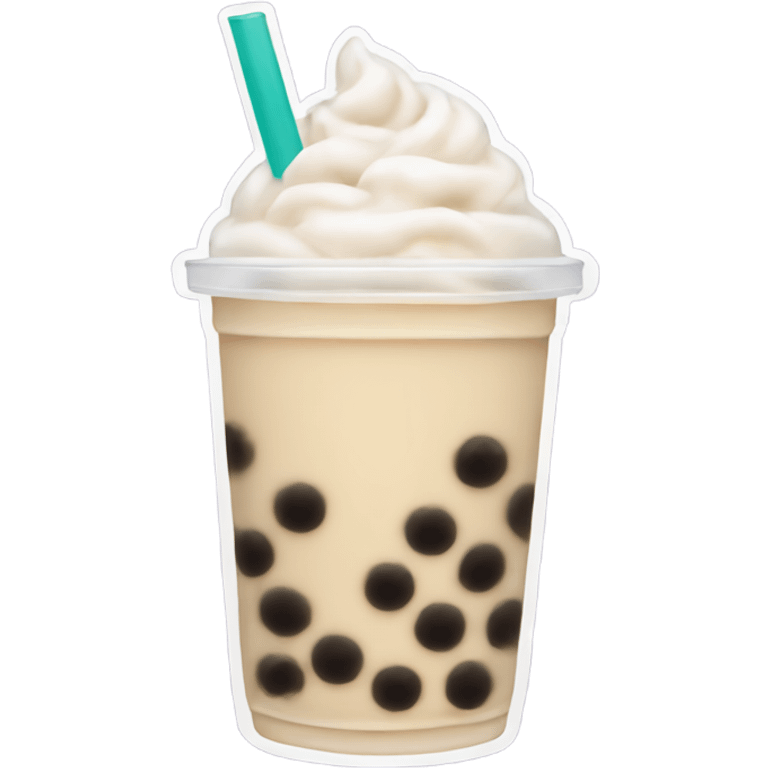 Bubble tea white  emoji