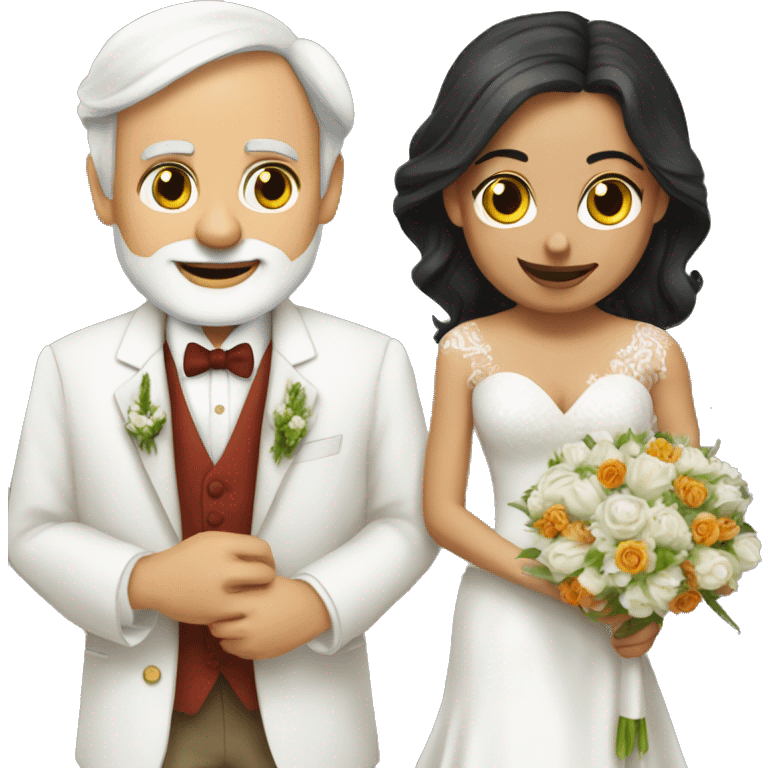 Meloni and Modi's wedding emoji