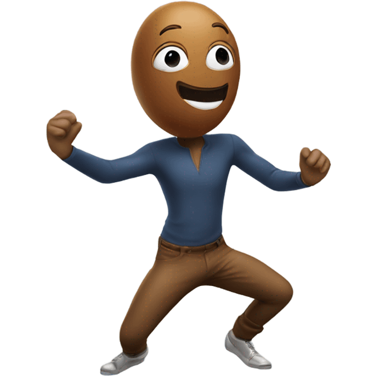 3d dancing nutmeg emoji