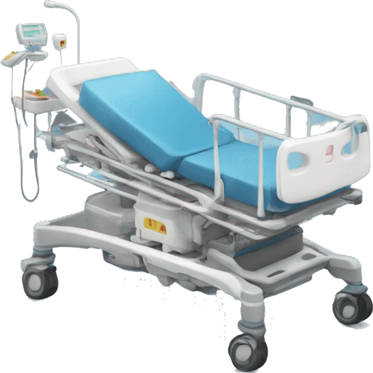 Crash cart in an intensive care unit  emoji