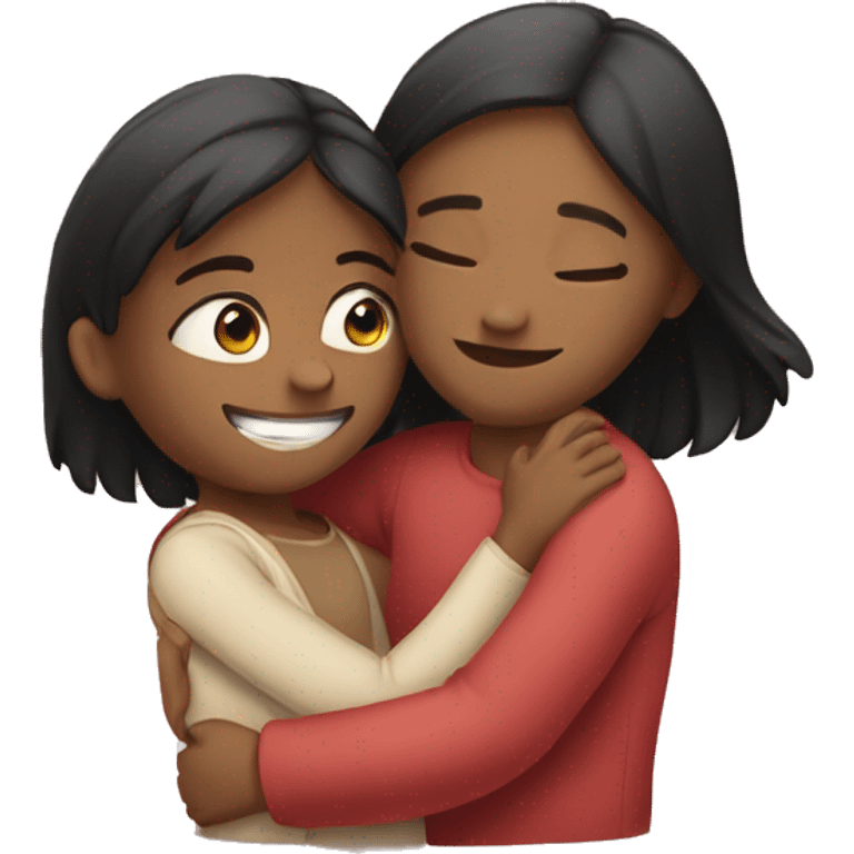 hugging girl emoji