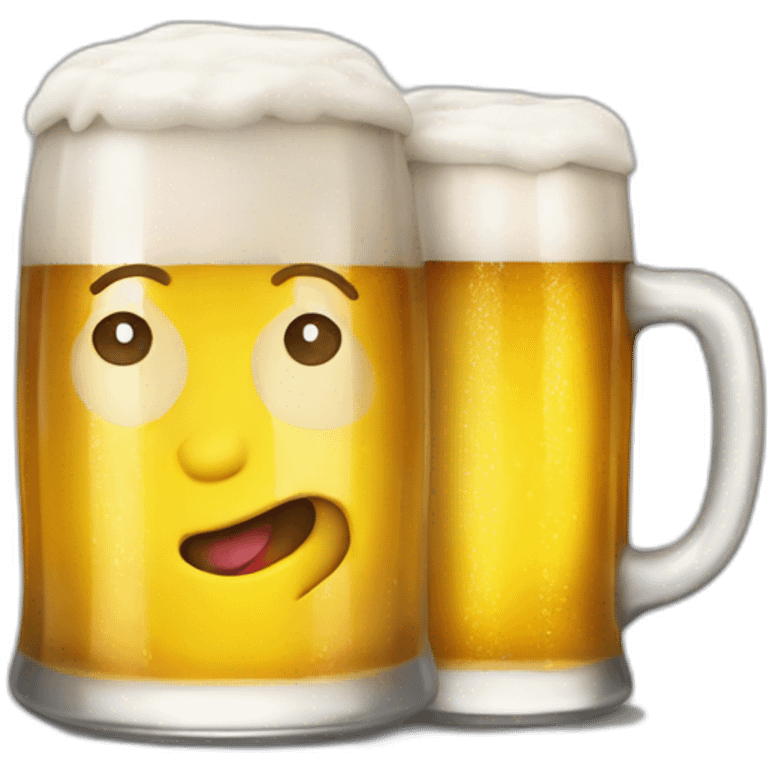 Con cerveza emoji