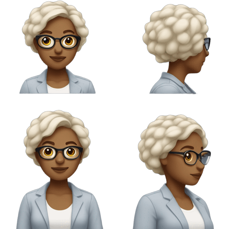 woman has a modern, minimalist look with natural hair, minimal makeup, and smart-casual outfits like jeans, blazers, and sneakers. She often wears a smartwatch or stylish glasses, balancing practicality and professionalism.






 emoji