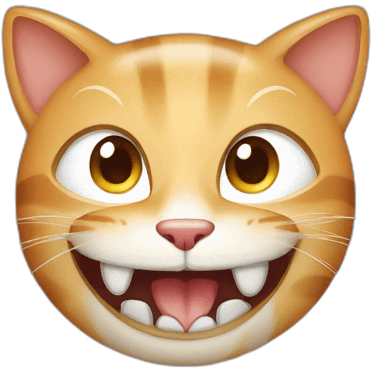 cat with human teeth emoji