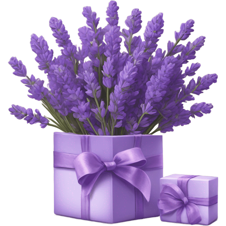 lavender with gift emoji