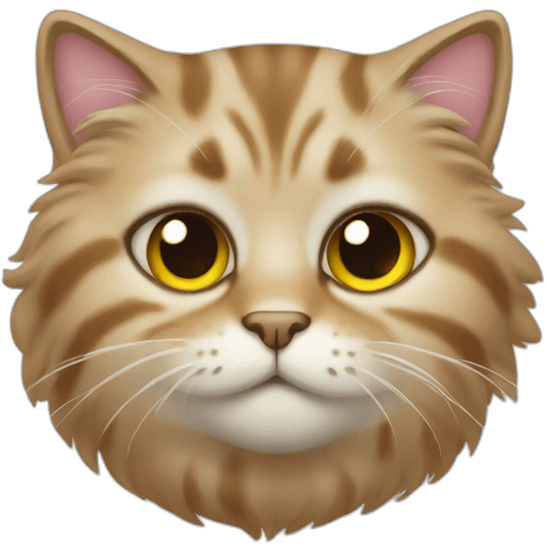 fluffy tabby cat emoji