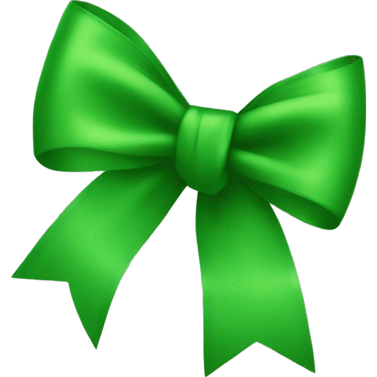 Green bow emoji