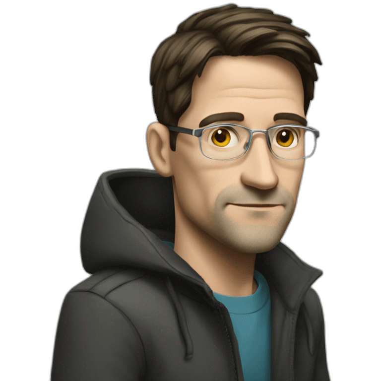 Hacker man snowden emoji