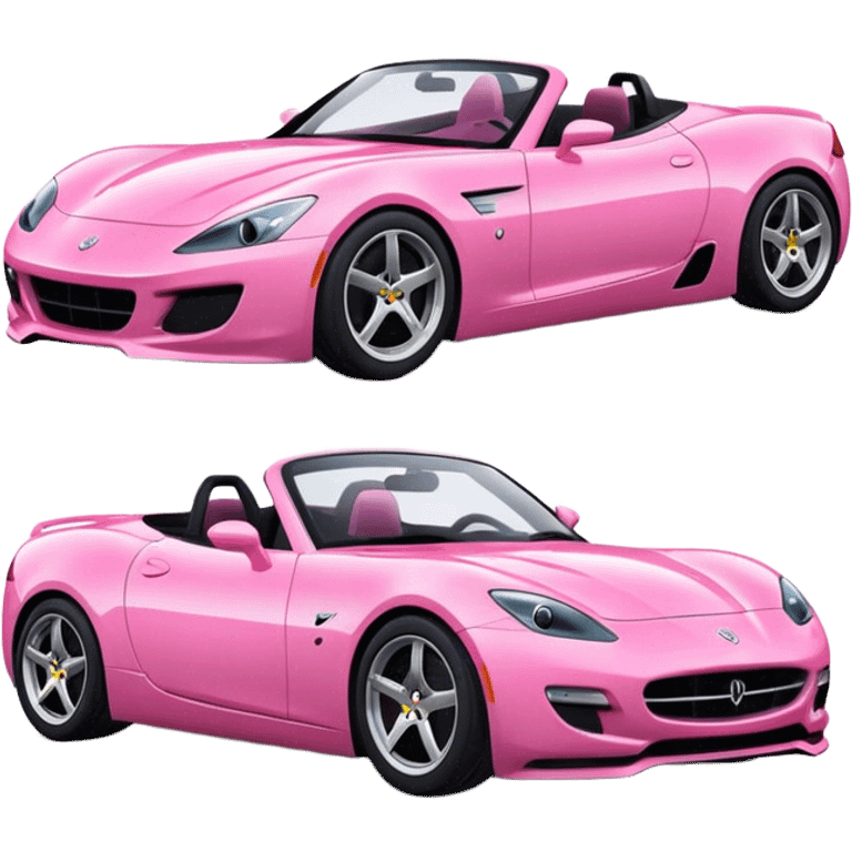 pink sports car emoji