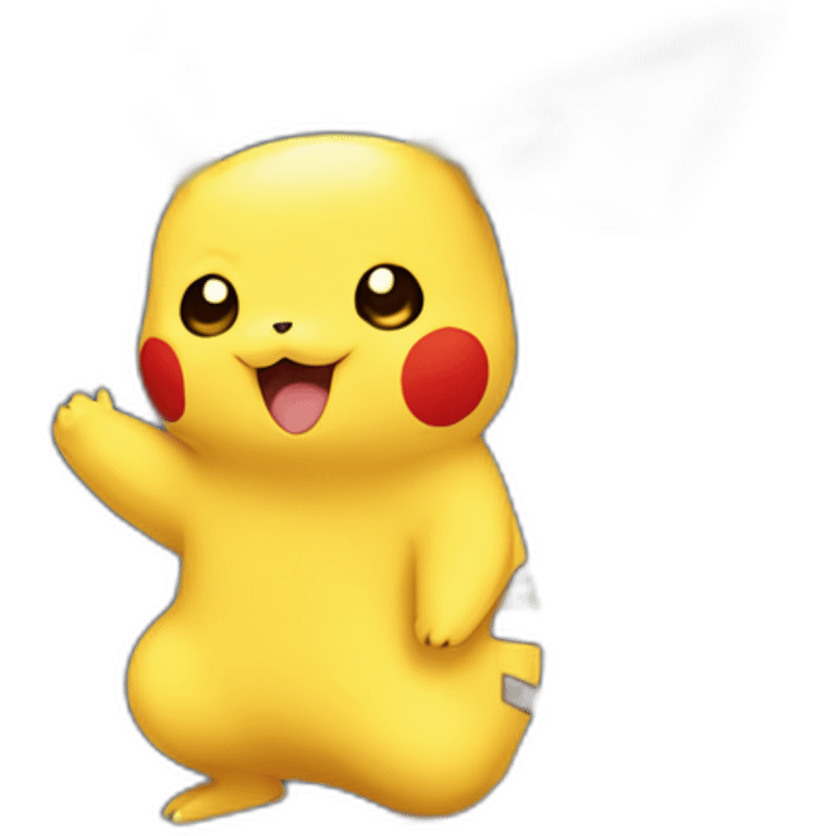 pikachu holding football emoji