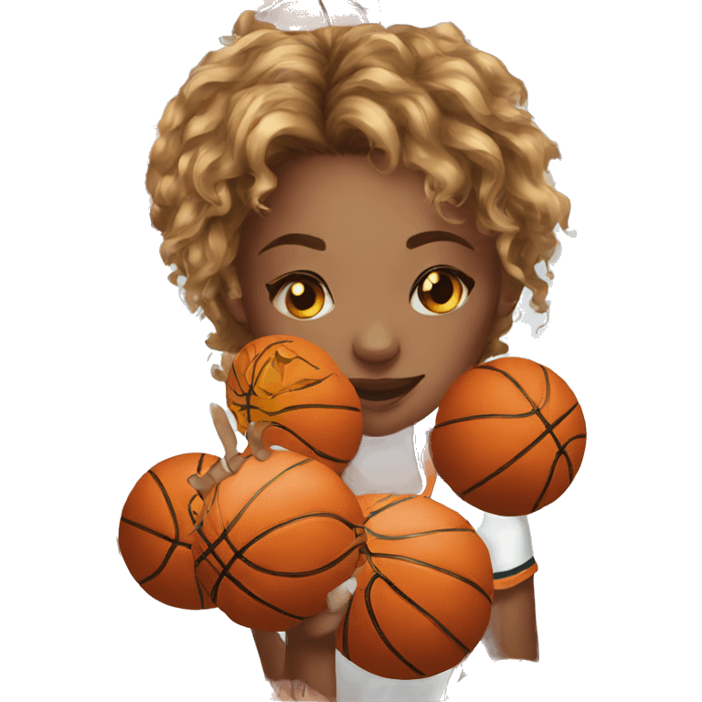 Basketball girls  emoji