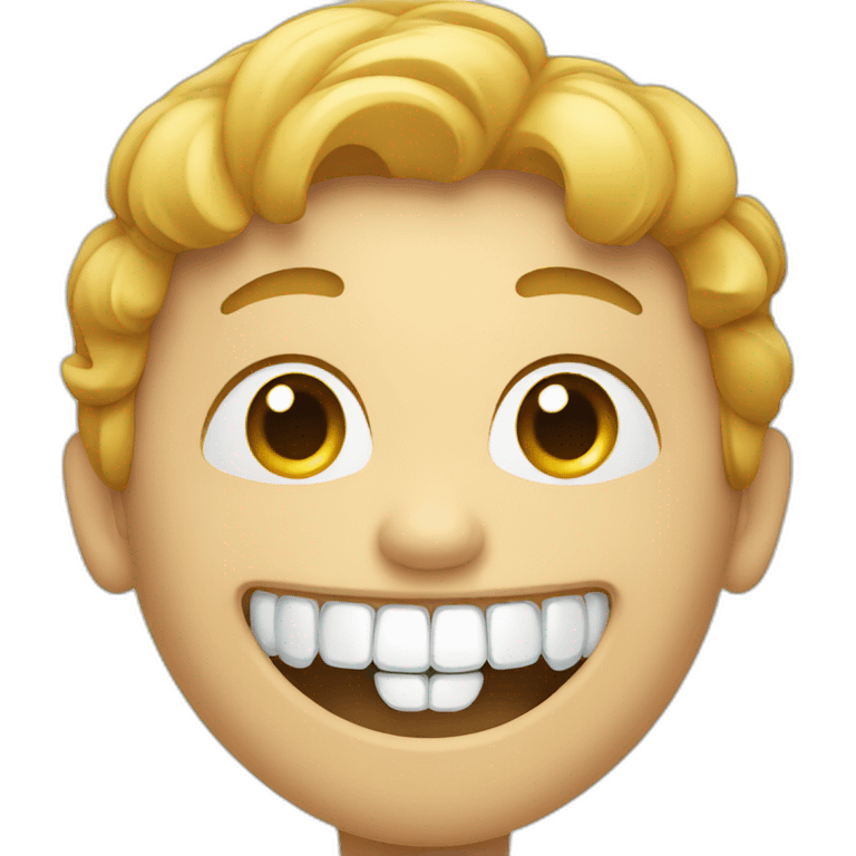 Person smiling with missing tooth emoji