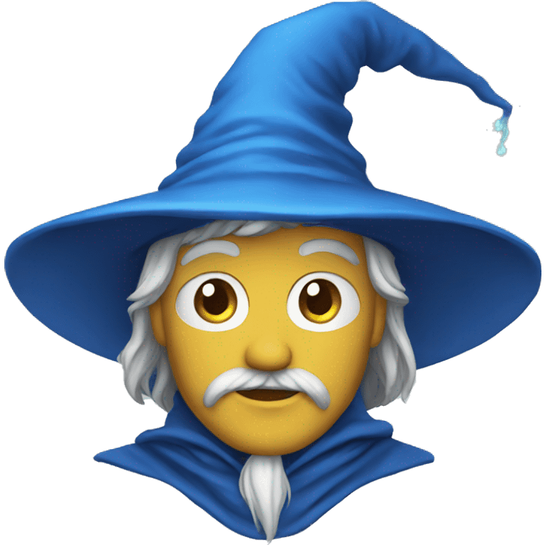 Blue wizard emoji