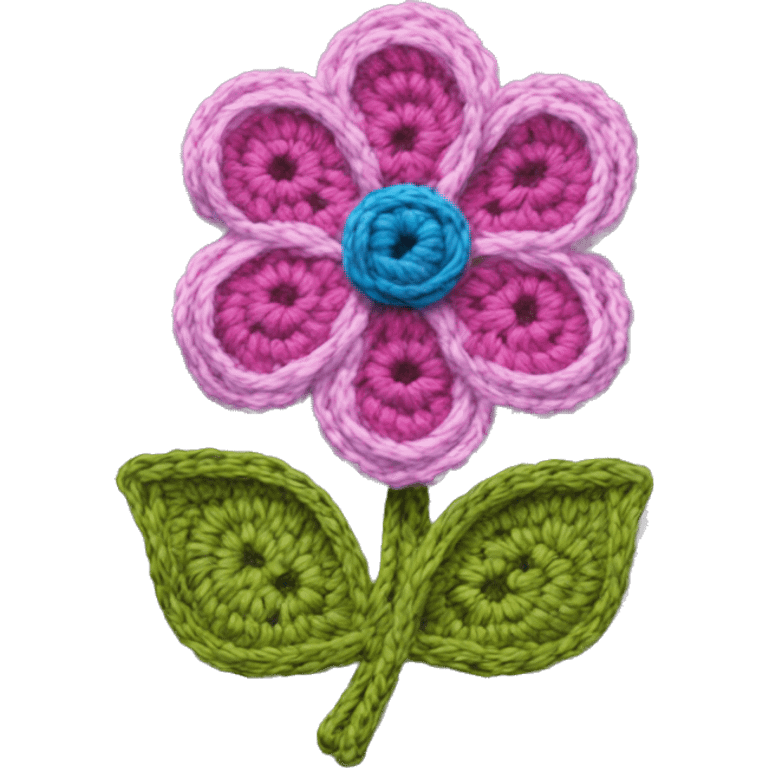 Crochet flowers  emoji