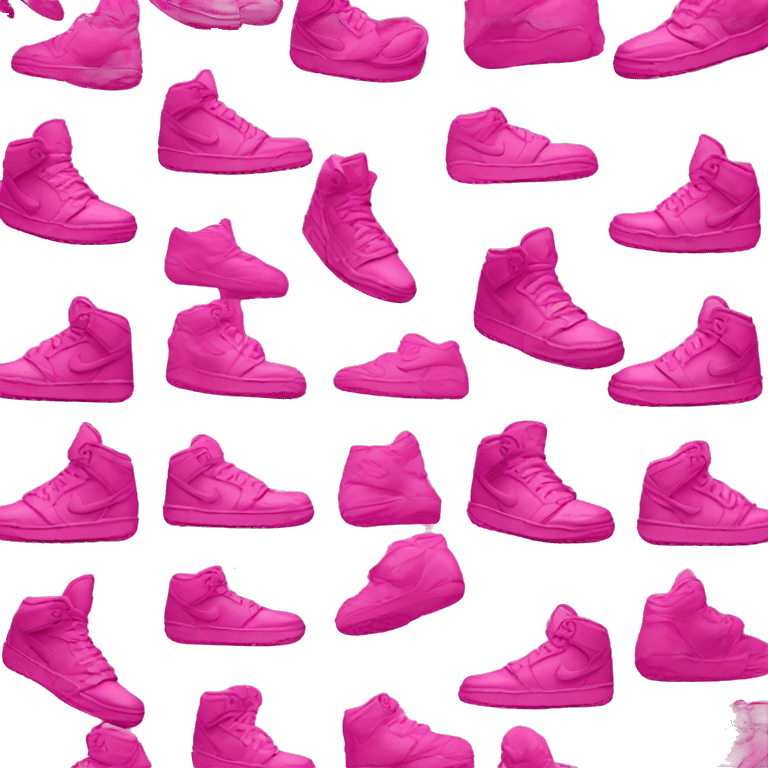 Nike Jordan pink emoji