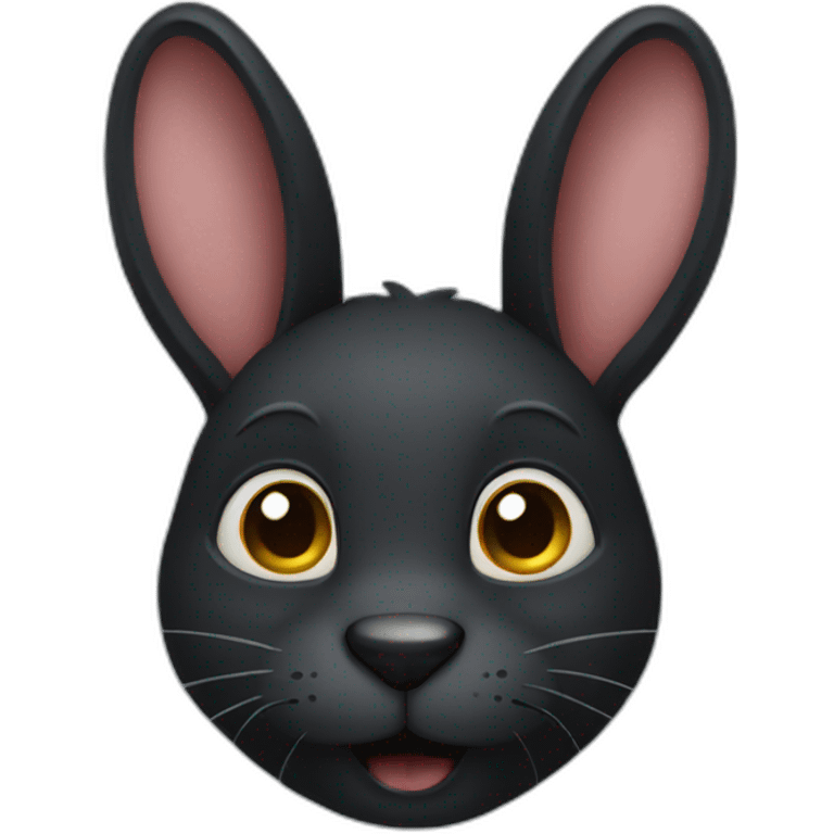 black rabbit emoji