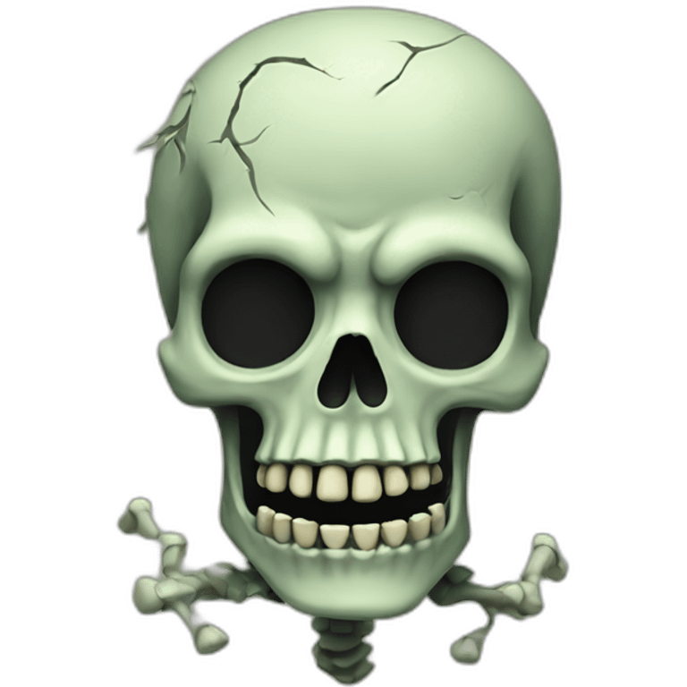 zombie skeleton emoji