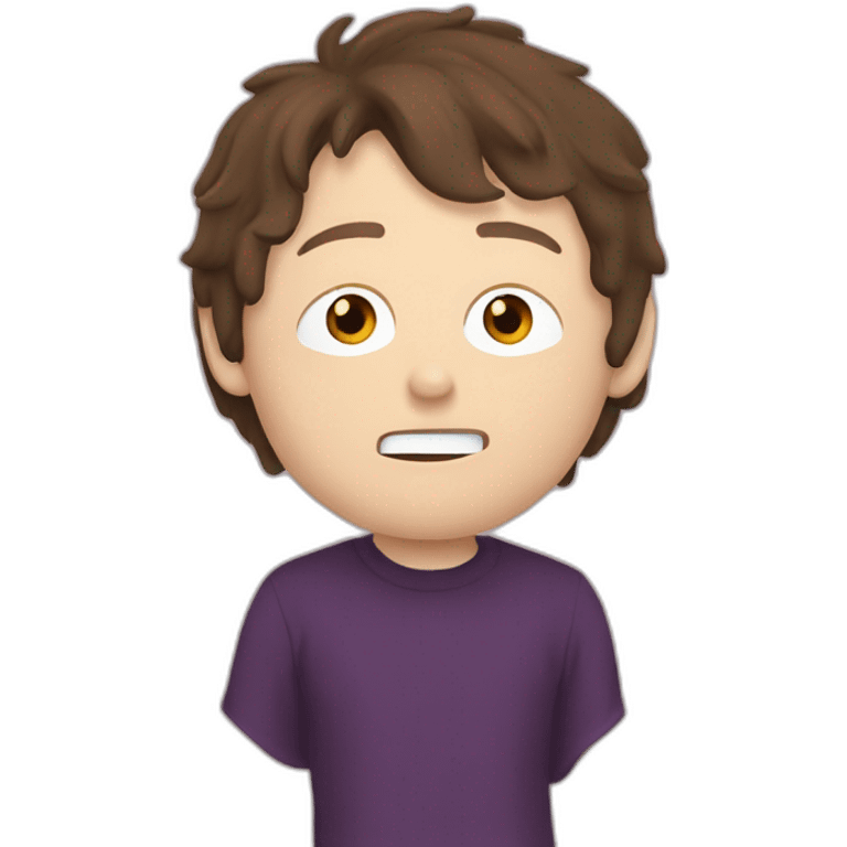 Timmy aus South Park bekommt Aubergine in den Mund emoji