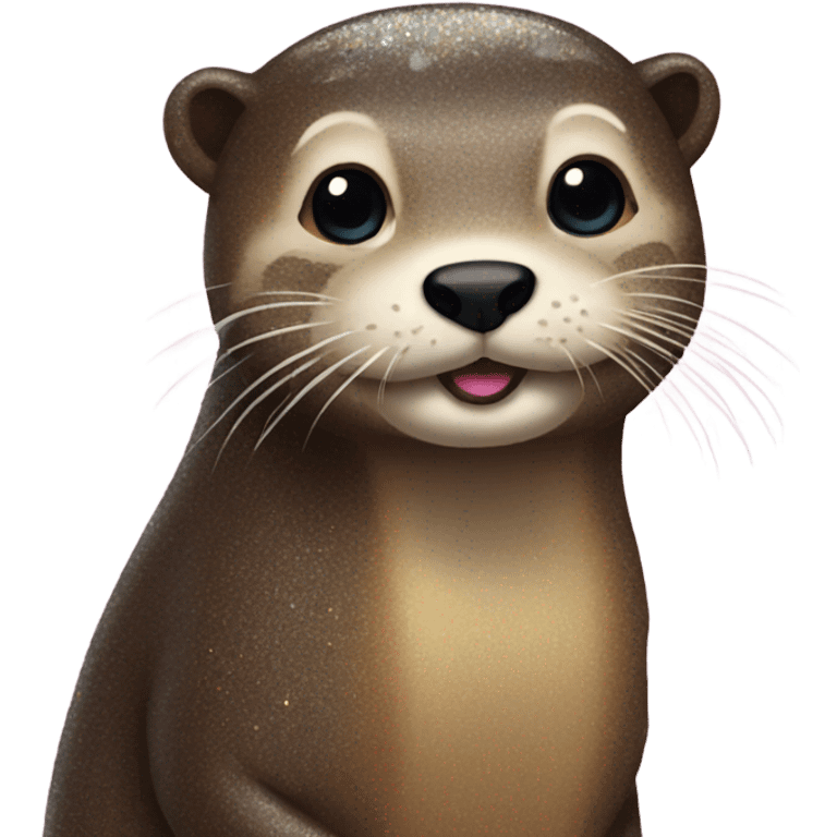 Glitter otter emoji