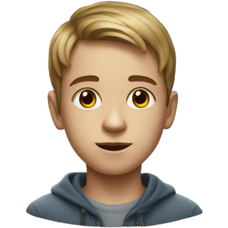 realistic portrait of a boy emoji