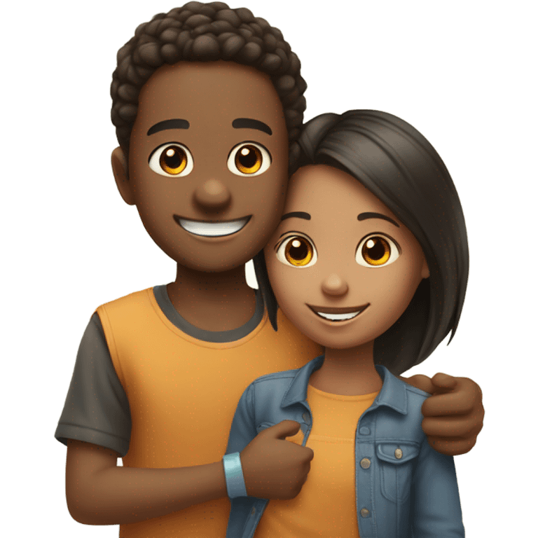 Family son and daughter  emoji