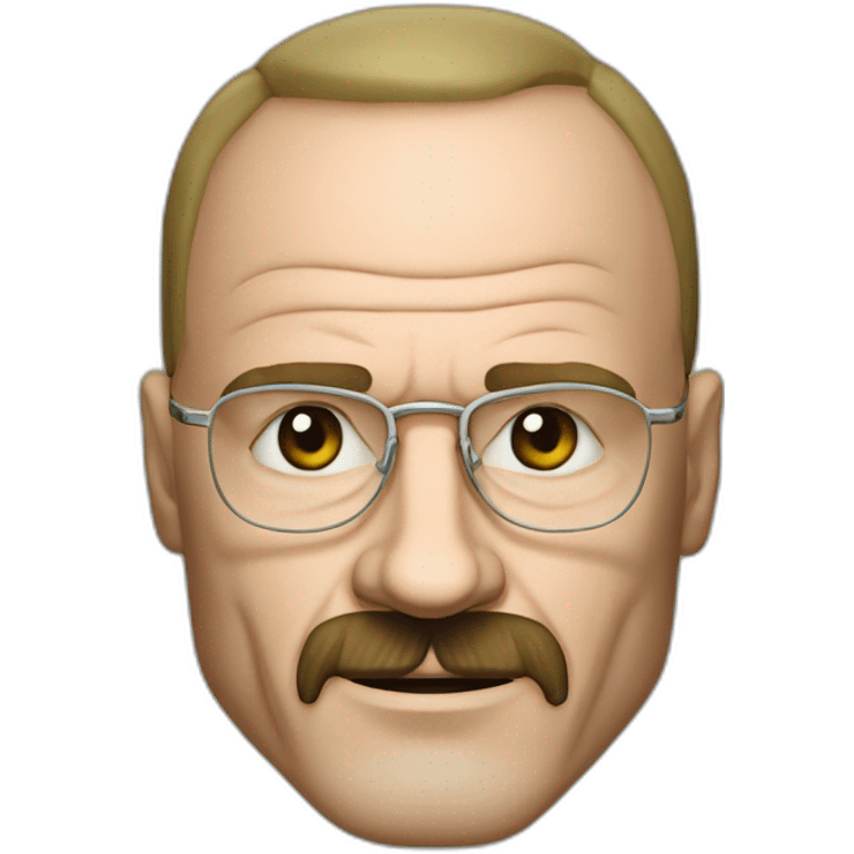 Хайзенберг из фильма Breaking bad с черными усами и темными очками  emoji