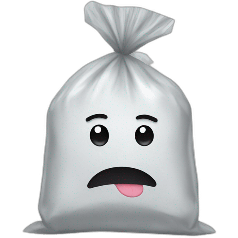 Salt in plastic bag emoji