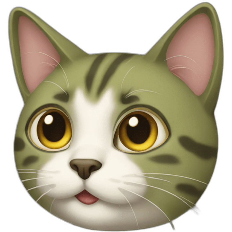 Olive cat emoji